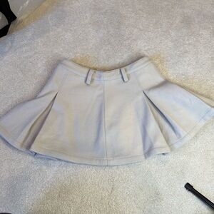 NWT Free People Beige Pleated Mini Skirt Size 2
